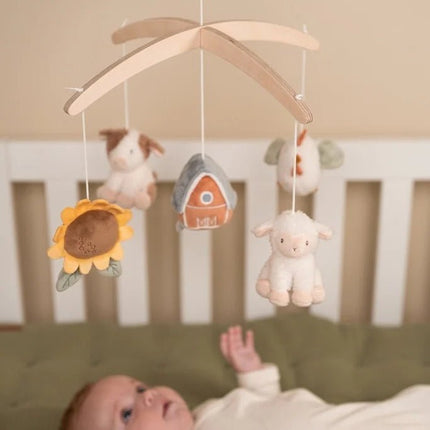Little Dutch Houten Muziekmobiel Little Farm - Little Dutch - Babywinkel - 8713291888180