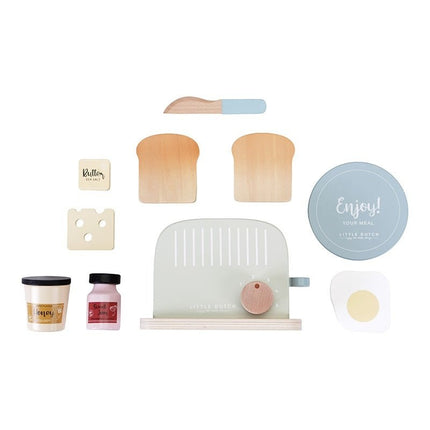 Little Dutch Houten Speelgoed Broodroosterset - Little Dutch - Babywinkel - 8713291770805
