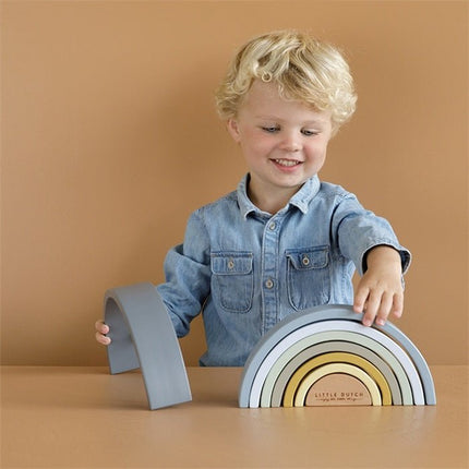 Little Dutch Houten Speelgoed Regenboog Blue - Little Dutch - Babywinkel - 8713291770348