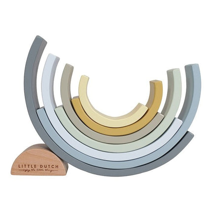 Little Dutch Houten Speelgoed Regenboog Blue - Little Dutch - Babywinkel - 8713291770348