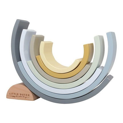 Little Dutch Houten Speelgoed Regenboog Blue - Little Dutch - Babywinkel - 8713291770348
