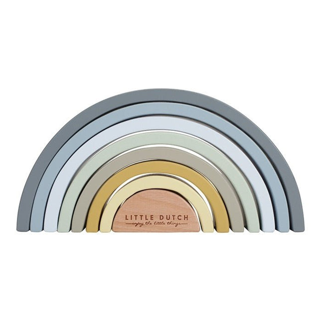 Little Dutch Houten Speelgoed Regenboog Blue - Little Dutch - Babywinkel - 8713291770348