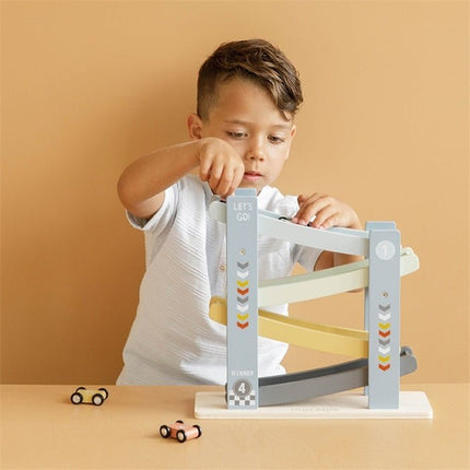Little Dutch Houten Speelgoed Rollerbaan Cars - Little Dutch - Babywinkel - 8713291770089