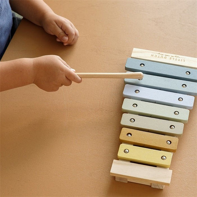 Little Dutch Houten Speelgoed Xylofoon Blue - Little Dutch - Babywinkel - 8713291770171