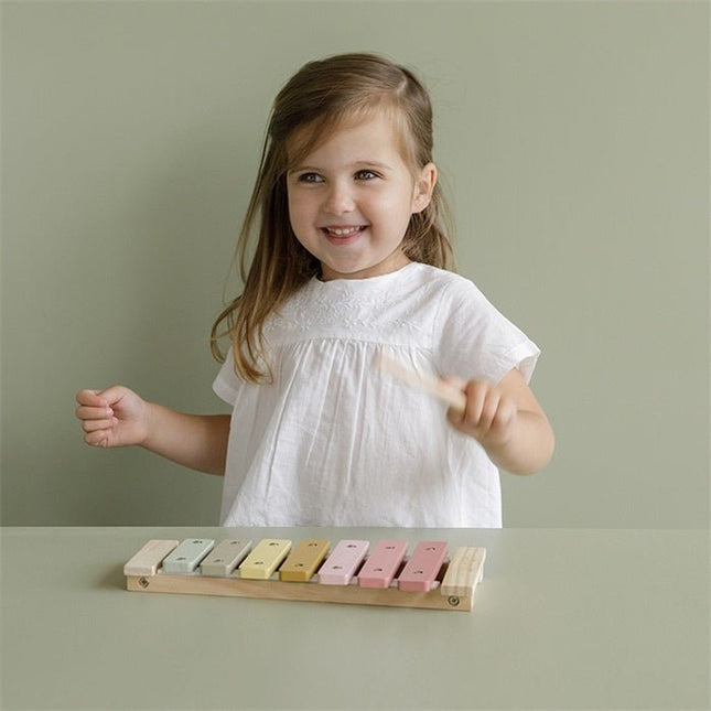 Little Dutch Houten Speelgoed Xylofoon Pink - Little Dutch - Babywinkel - 8713291770164