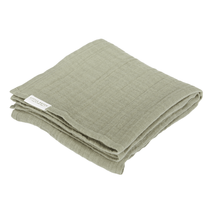 Little Dutch Hydrofiele Doek 70x70 Little Farm Olive - Little Dutch - Babywinkel - 8720847024053