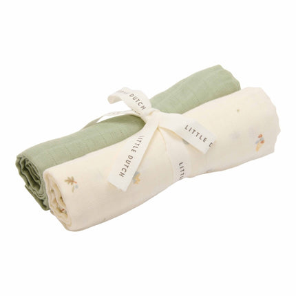 Little Dutch Hydrofiele Doek Forest Treasures & Sage 70X70Cm - Little Dutch - Babywinkel - 8720986879583