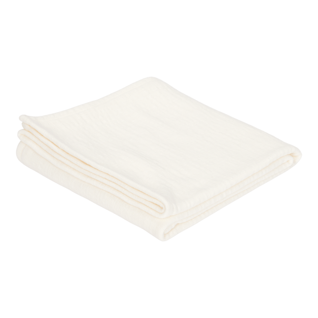 Little Dutch Hydrofiele Doek Pure Soft White 120x120cm - Little Dutch - Babywinkel - 8718734810964