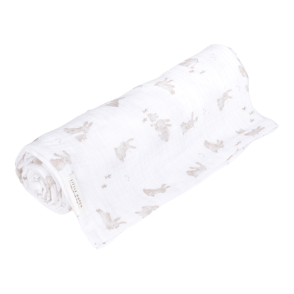 Little Dutch Inbakerdoek Hydrofiel 120Cm Baby Bunny