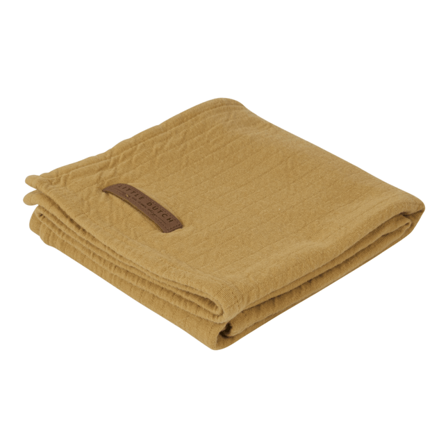 Little Dutch Inbakerdoek Pure Ochre 120x120cm - Little Dutch - Babywinkel - 8719033019812
