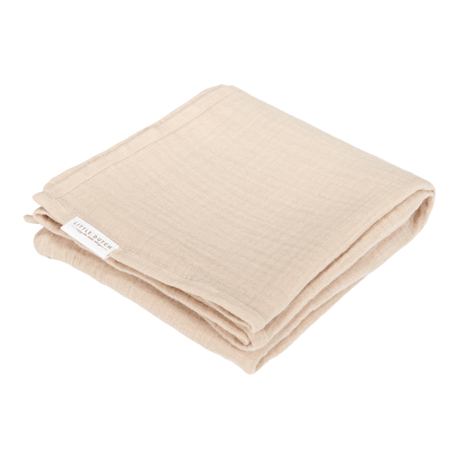 Little Dutch Inbakerdoek Set Hydrofiel 70x70 Baby Bunny Beige - Little Dutch - Babywinkel - 8720847024312