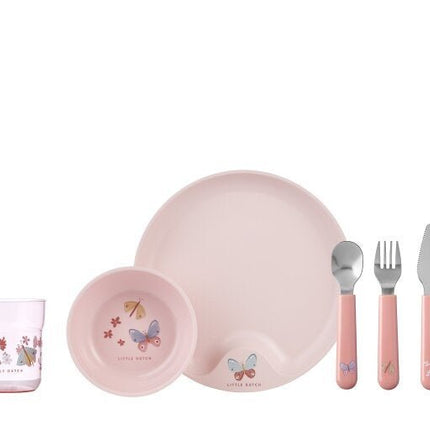 Little Dutch Kinderservies Set Mio 6 delig Flowers & Butterflies - Little Dutch - Babywinkel - 8720294015062