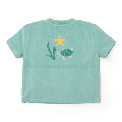 Little Dutch Kleding Set Seashells And Stripes Surf Blue - Babywinkel - 8721122575369