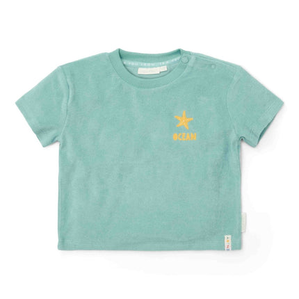 Little Dutch Kleding Set Seashells And Stripes Surf Blue - Babywinkel - 8721122575369