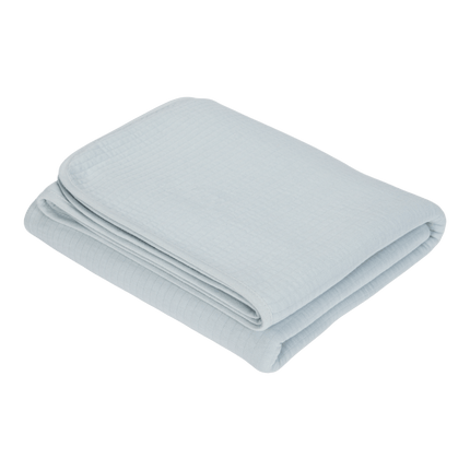 Little Dutch Ledikantdeken Zomer Pure Soft Blue - Little Dutch - Babywinkel - 8718734811152