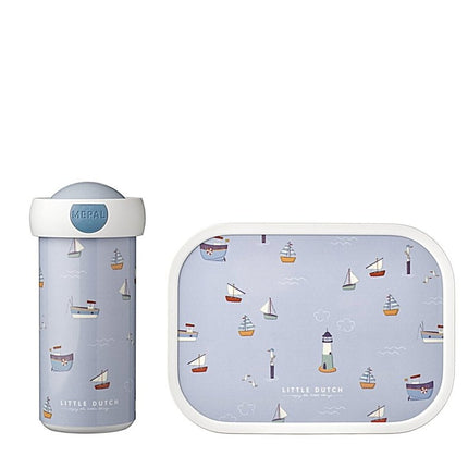Little Dutch Lunchset Campus Schoolbeker+Lunchbox Sailors Bay - Little Dutch - Babywinkel - 8720294016526