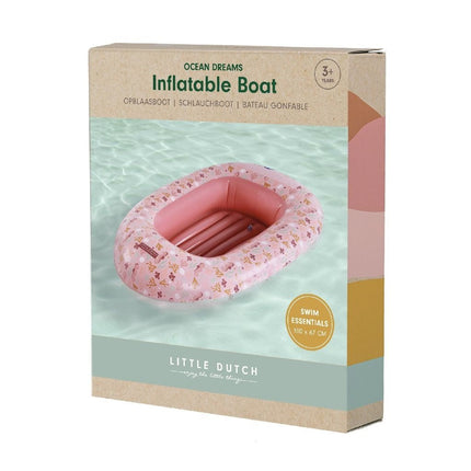 Little Dutch Opblaasboot Ocean Dreams Pink 100X67cm - Little Dutch - Babywinkel - 8712051128535