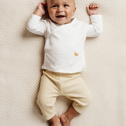 Little Dutch Overslag Shirt Baby Lange Mouw Off White - Little Dutch - Babywinkel - 8720986873895