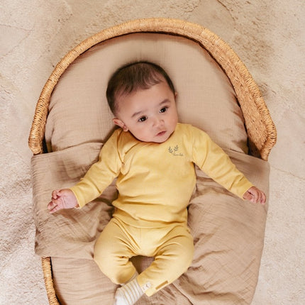 Little Dutch Overslag Shirt Baby Lange Mouwen Yellow Check - Little Dutch - Babywinkel - 8720986873833