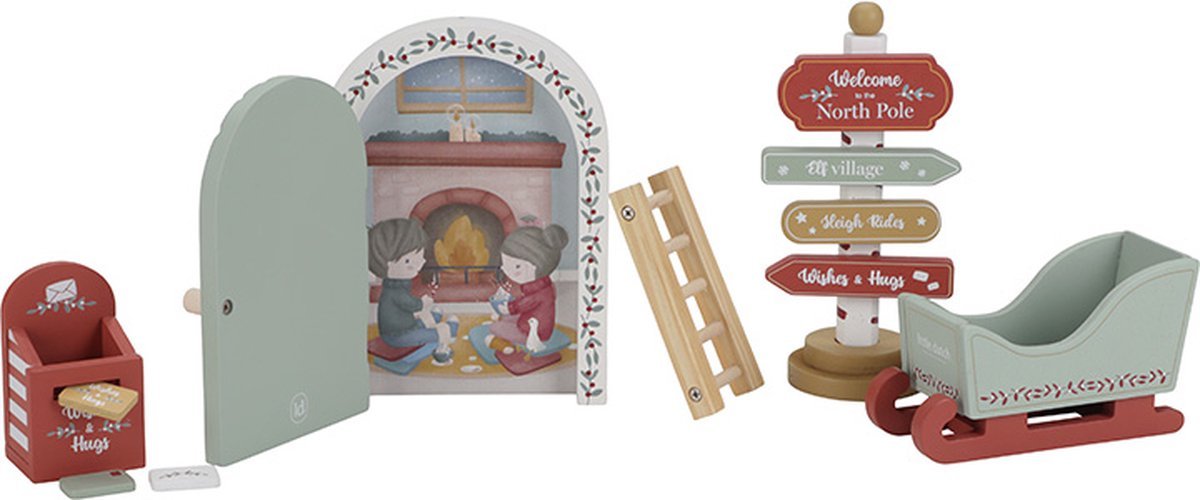 Little Dutch Pop Up Speelgoed Kerstdeurtje koop je bij Babywinkel