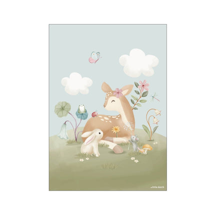 Little Dutch Poster Fairy Garden A3 - Little Dutch - Babywinkel - 8721122570456