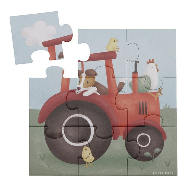 Little Dutch Puzzel 4 In 1 Little Farm - Little Dutch - Babywinkel - 8713291771536