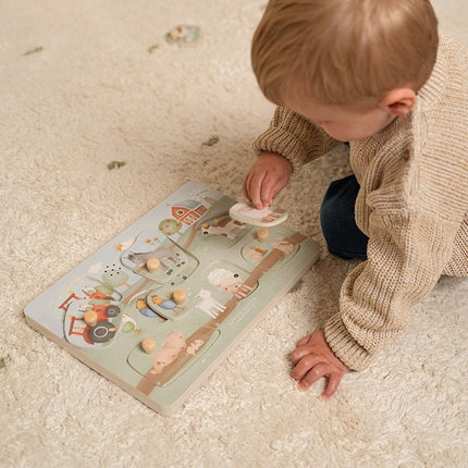 Little Dutch Puzzel Geluid Little Farm - Little Dutch - Babywinkel - 8713291771406
