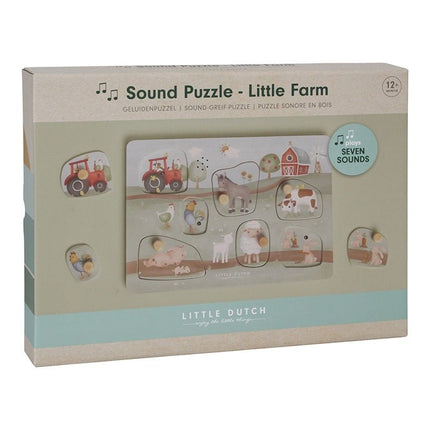 Little Dutch Puzzel Geluid Little Farm - Little Dutch - Babywinkel - 8713291771406