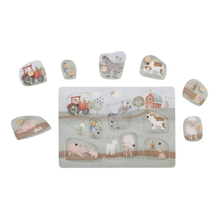 Little Dutch Puzzel Geluid Little Farm - Little Dutch - Babywinkel - 8713291771406