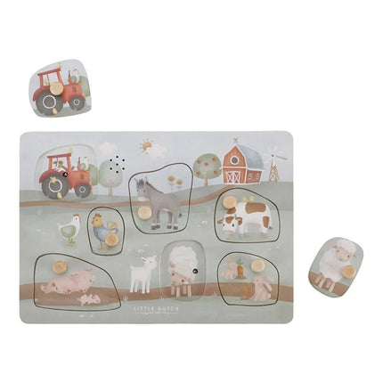 Little Dutch Puzzel Geluid Little Farm - Little Dutch - Babywinkel - 8713291771406