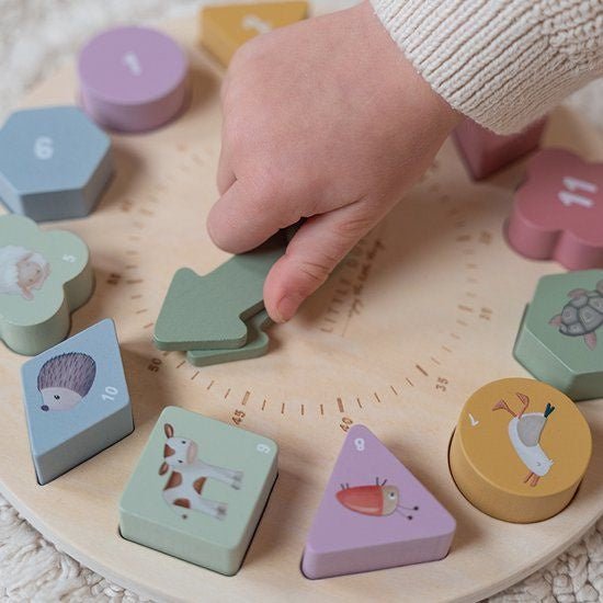 Little Dutch Puzzel Klok Little Farm - Little Dutch - Babywinkel - 8713291880177