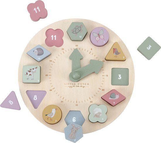 Little Dutch Puzzel Klok Little Farm - Little Dutch - Babywinkel - 8713291880177