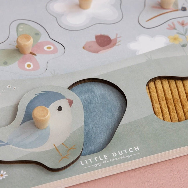 Little Dutch Puzzel Om Te Voelen Flowers & Butterflies - Little Dutch - Babywinkel - 8713291447653
