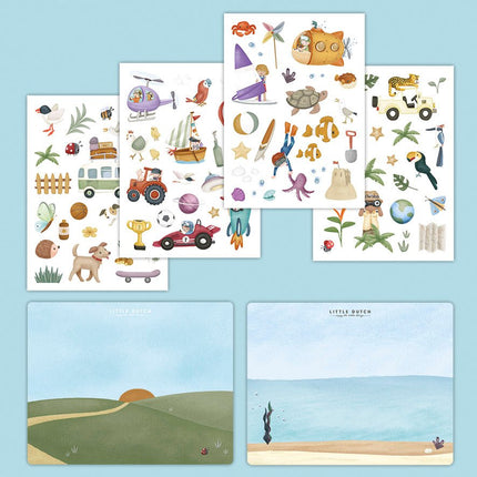 Little Dutch Raamstickers Jim En Friends - Little Dutch - Babywinkel - 8714274125575