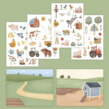 Little Dutch Raamstickers Little Farm - Little Dutch - Babywinkel - 8714274125599