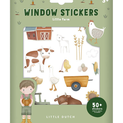Little Dutch Raamstickers Little Farm - Little Dutch - Babywinkel - 8714274125599