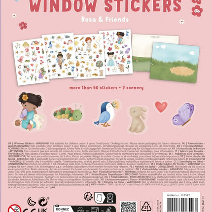 Little Dutch Raamstickers Rosa En Friends - Little Dutch - Babywinkel - 8714274125582