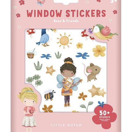 Little Dutch Raamstickers Rosa En Friends - Little Dutch - Babywinkel - 8714274125582