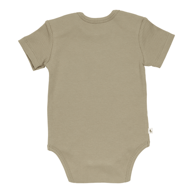 Little Dutch Romper Korte Mouw Rib Olive - Little Dutch - Babywinkel - 8720168538307
