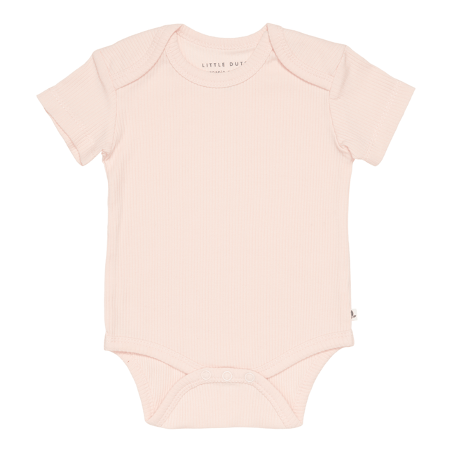 Little Dutch Romper Korte Mouw Rib Pink - Little Dutch - Babywinkel - 8720168538215