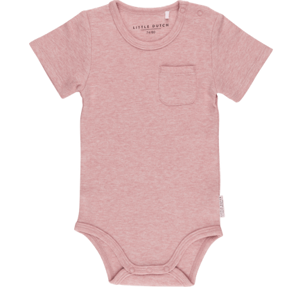 Little Dutch Romper Met Korte Mouwen Pink Melange - Little Dutch - Babywinkel - 8719128176628