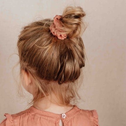 Little Dutch Scrunchie Warm Rose/Brown Check/Green 3St - Little Dutch - Babywinkel - 8720986876230
