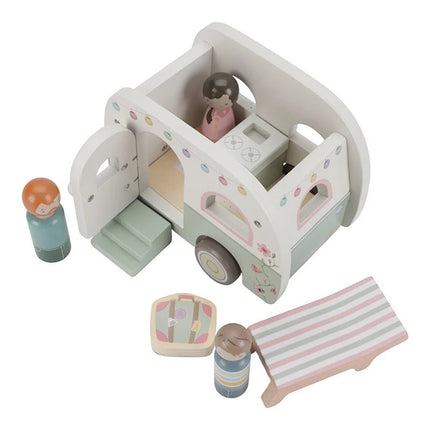 Little Dutch Speelgoed Auto Hout met Caravan - Little Dutch - Babywinkel - 8713291880221