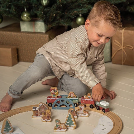 Little Dutch Speelgoed Treinbaan Kerst - Little Dutch - Babywinkel - 8713291448681