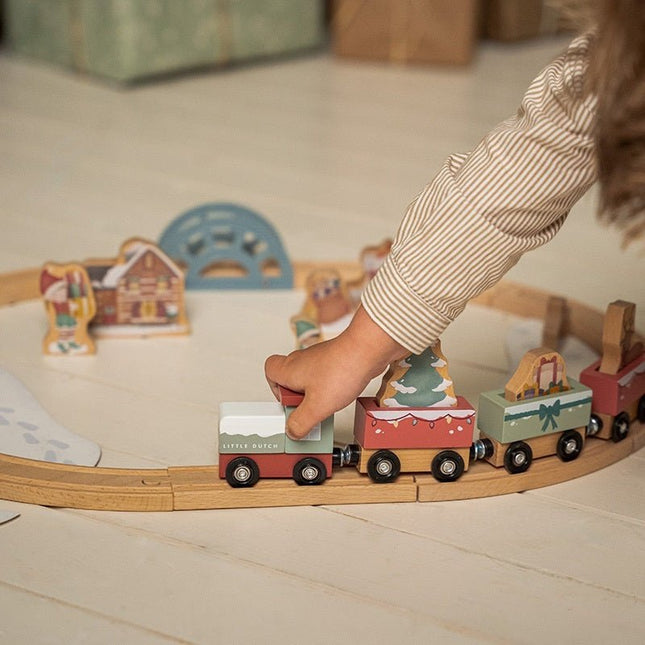 Little Dutch Speelgoed Treinbaan Kerst - Little Dutch - Babywinkel - 8713291448681