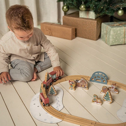 Little Dutch Speelgoed Treinbaan Kerst - Little Dutch - Babywinkel - 8713291448681