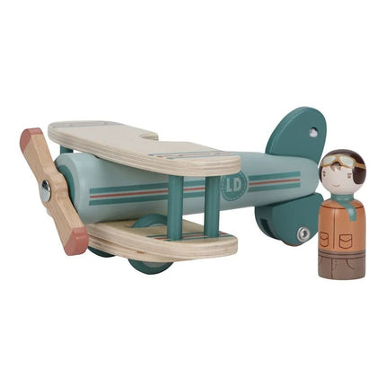 Little Dutch Speelgoed Vliegtuig Hout - Little Dutch - Babywinkel - 8713291880207