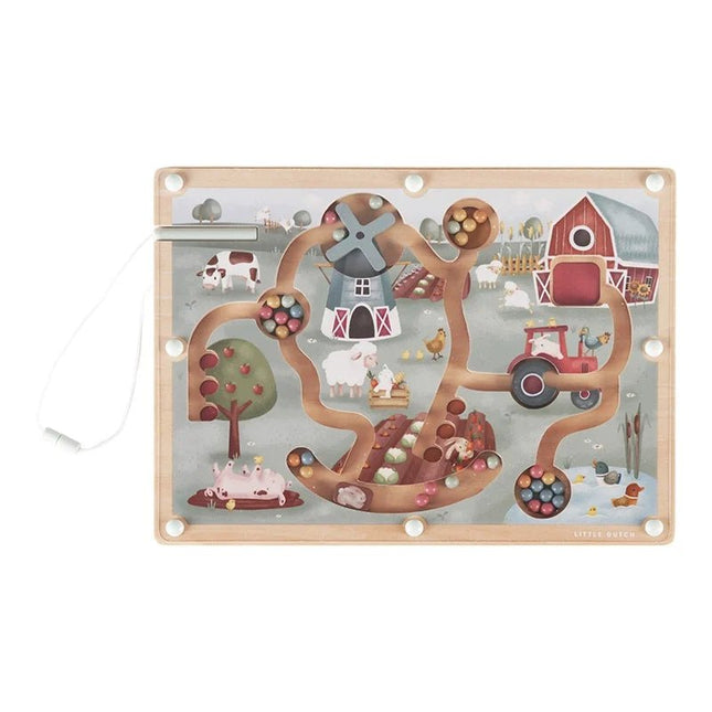 Little Dutch Spelletje Magnetisch Doolhof Little Farm koop je bij Babywinkel