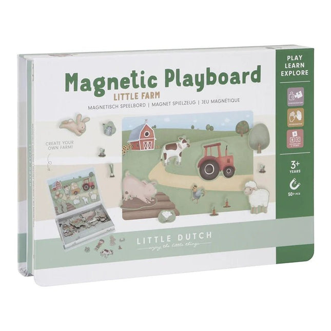 Little Dutch Spelletje Magnetisch Speelbord Little Farm koop je bij Babywinkel