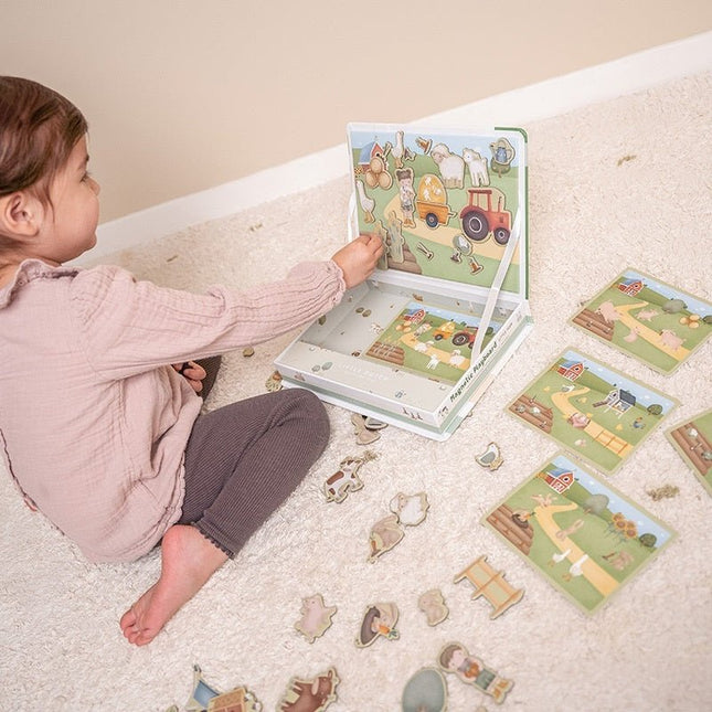 Little Dutch Spelletje Magnetisch Speelbord Little Farm koop je bij Babywinkel